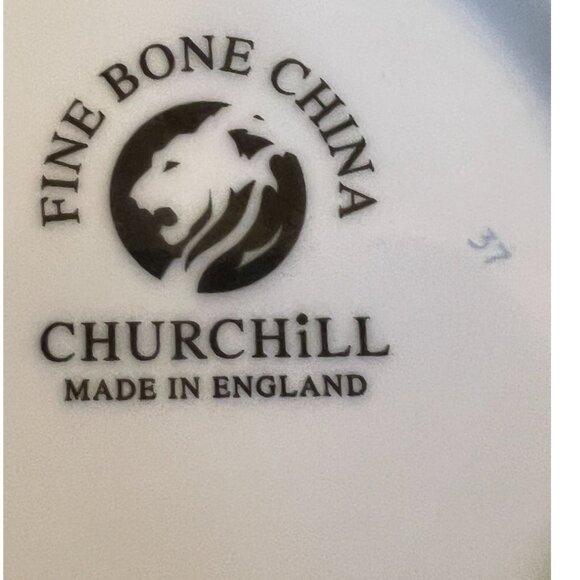 Vtg CHURCHILL Fine Bone China Porcelain Cups Farm Animals Hen Pig Cow Duck 4" T - Picture 10 of 16